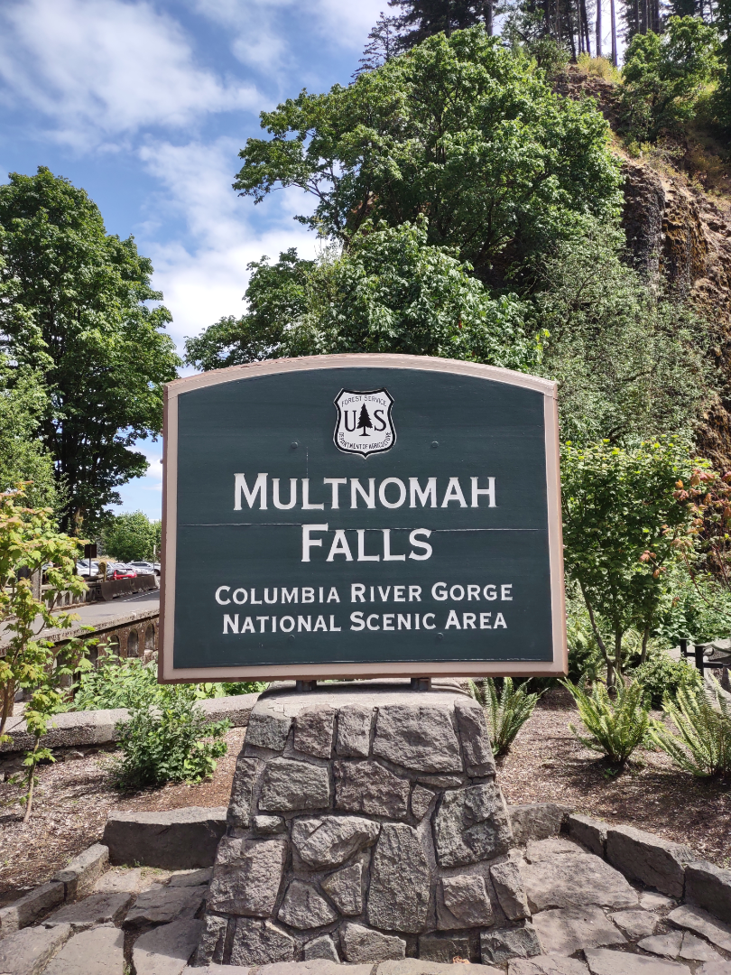 We stopped at Multnomah Falls